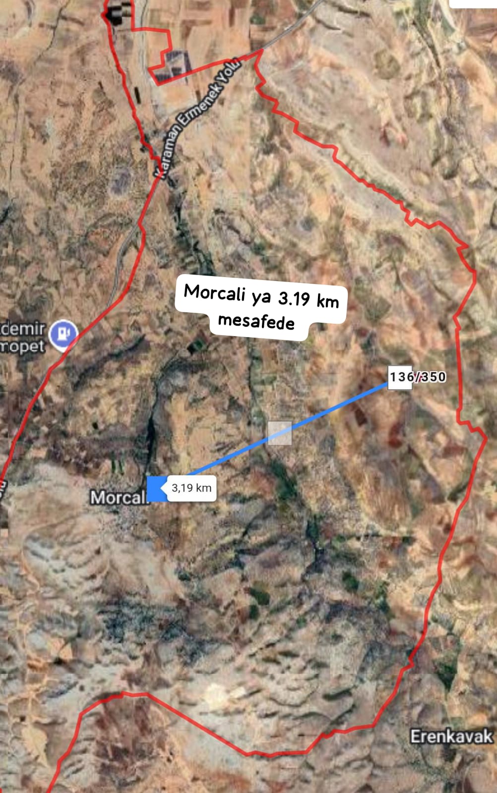 KARAMAN MERKEZ MORCALI KÖYÜ 5.350M² yatırım için kaçmayacak fırsat - KARAMAN MERKEZ fotoğraf 2